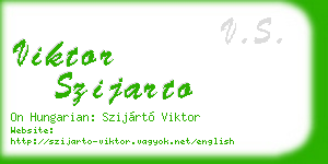 viktor szijarto business card