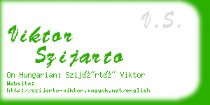 viktor szijarto business card